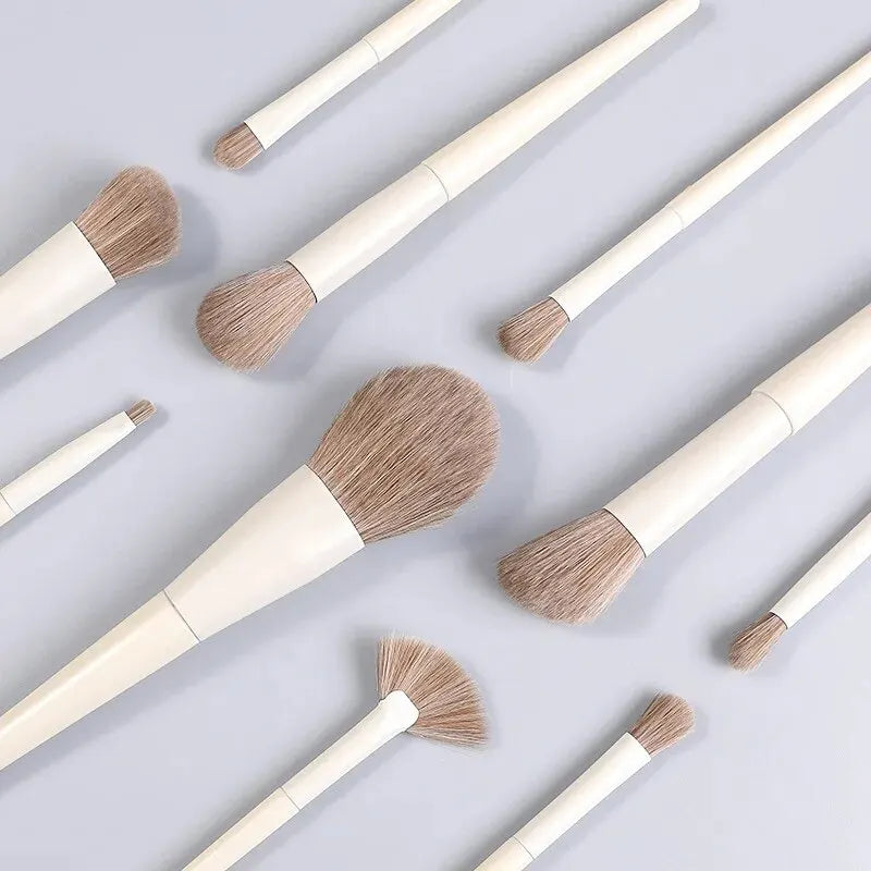 10-Piece Makeup Brush Set for Face Eyeshadow Lip Contour & Blush