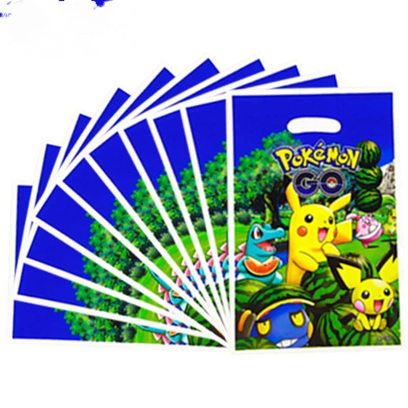 Kids Birthday Gift Bags Pack - Pikachu Party Decorations for Kids