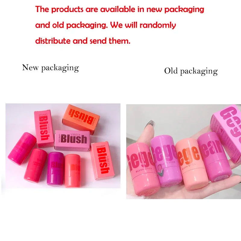 Lip & Cheek Blush Stick Color Change Brightening Natural Look for Girls