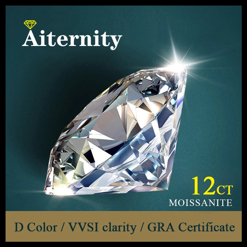 Lab Grown Moissanite Loose Gemstones - Certified Diamond Test Pen, Multiple Colors