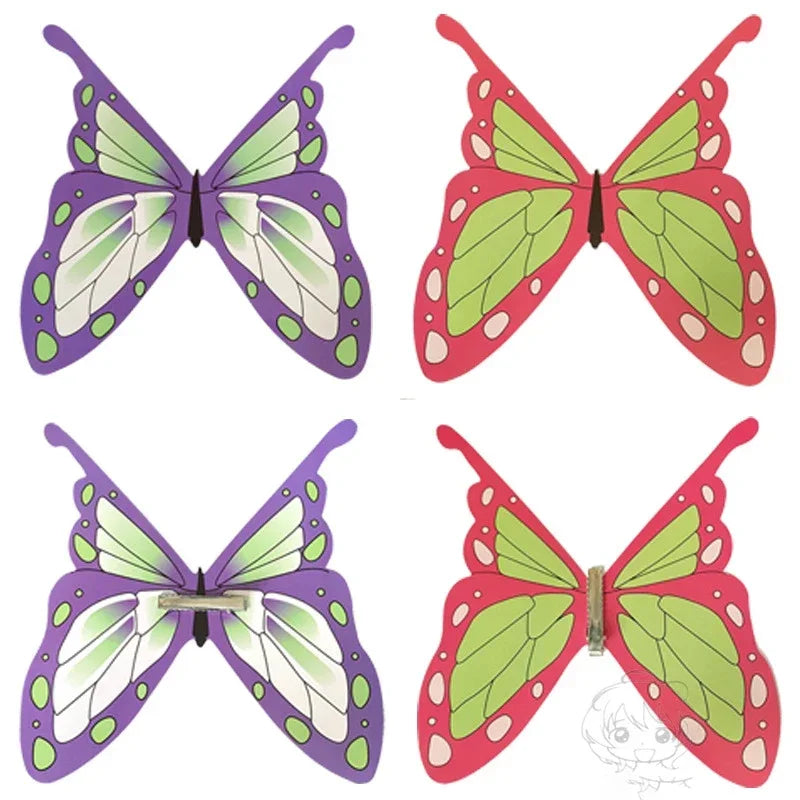 Halloween Cosplay Hair Clip Tsuyuri Kanawo Kochou Shinobu Butterfly Hairpin Headwear