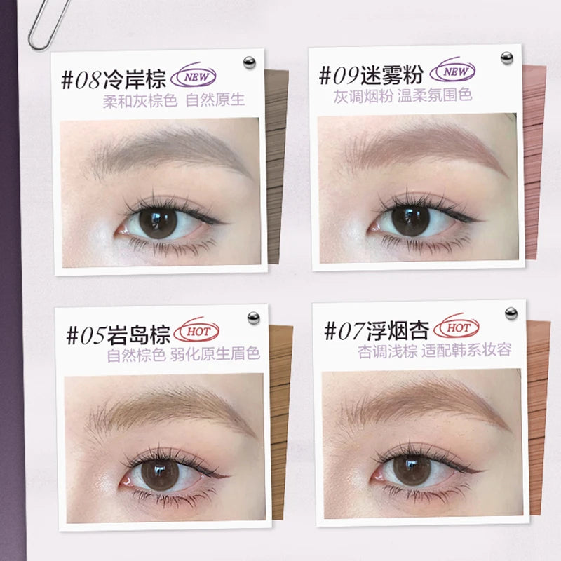 Waterproof Eyebrow Mascara with Natural Color Finish - Long-Lasting Non-Caking Brow Tint
