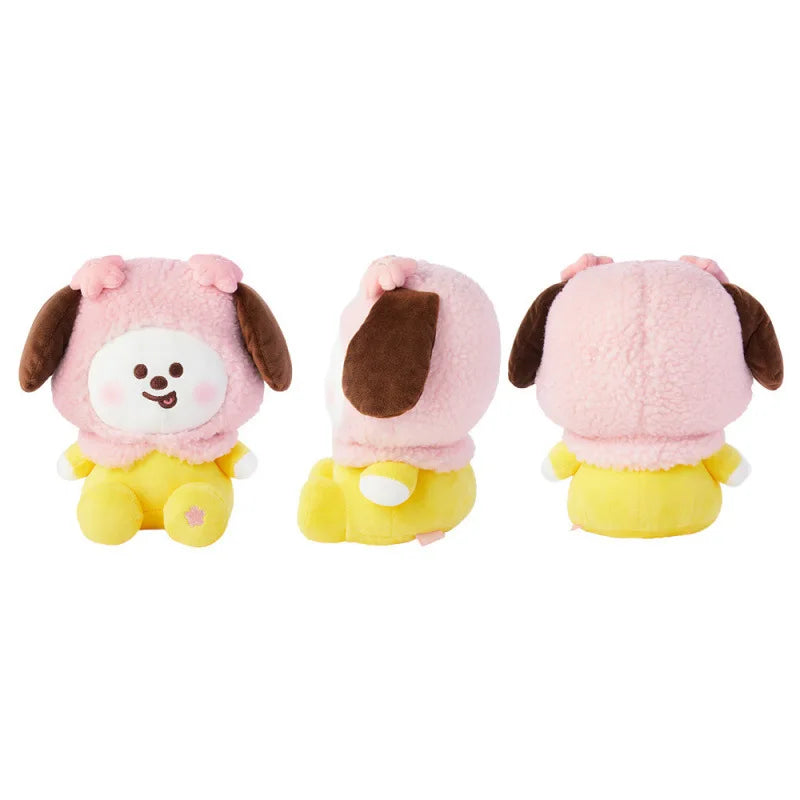BT21 Cherry Blossom Series Keychain - Cute Cartoon Toy Pendant for Backpack Phone Bag Decor Fans Gift