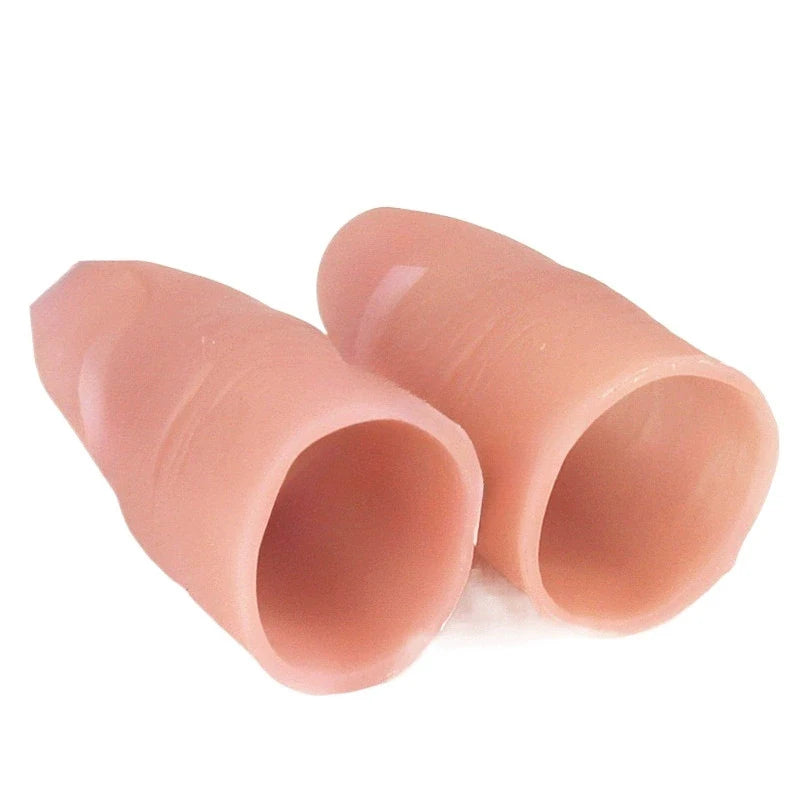 Fake Finger Magic Trick Props - Realistic Silicone Close-Up Vanishing & Appearing Finger Toy for Pranks and Performances