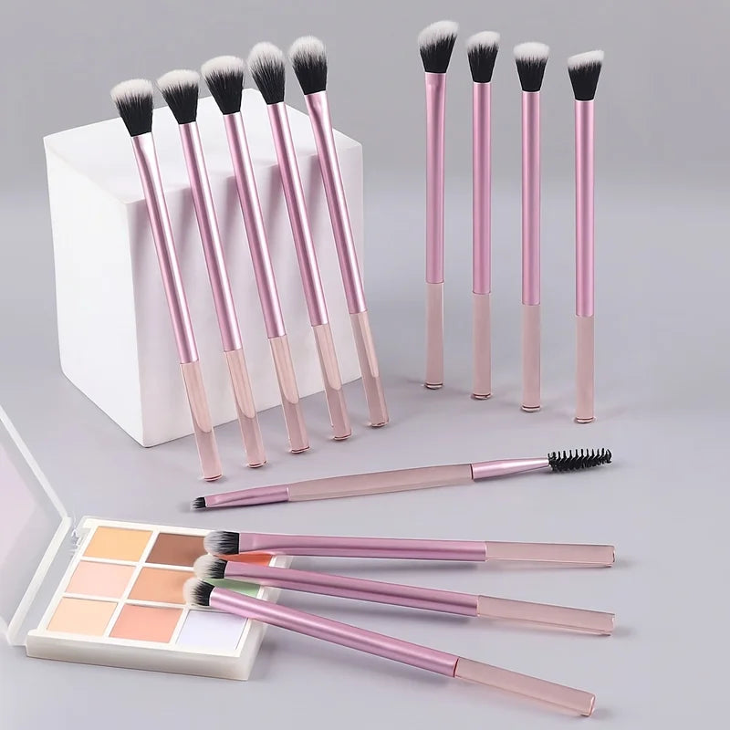 Professional Makeup Brush Set 13 Pcs Face & Eye Brushes for Foundation Concealer Eyeshadow