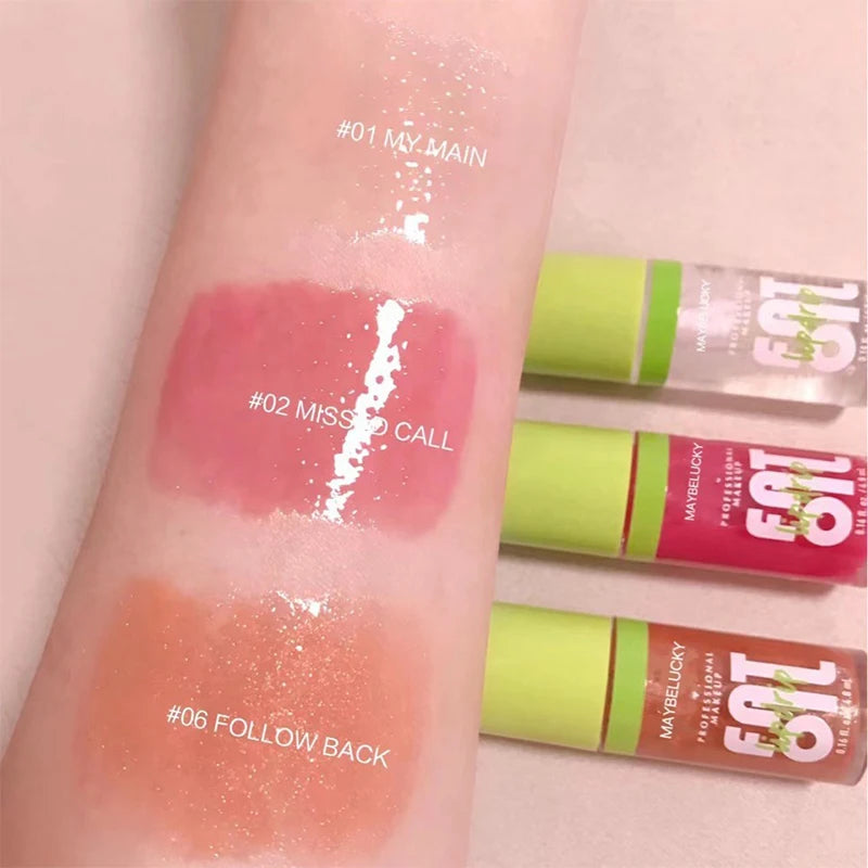 8 Colors Lip Gloss Set - Plumping, Moisturizing, Long-Lasting Lip Oil