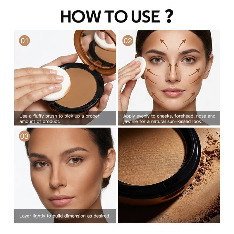 Long Lasting Waterproof Oil Control Face Powder - Soft Matte Setting Makeup