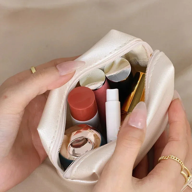 Mini Makeup Bag Cosmetic Organizer Pouch Travel Storage Small Coin Case