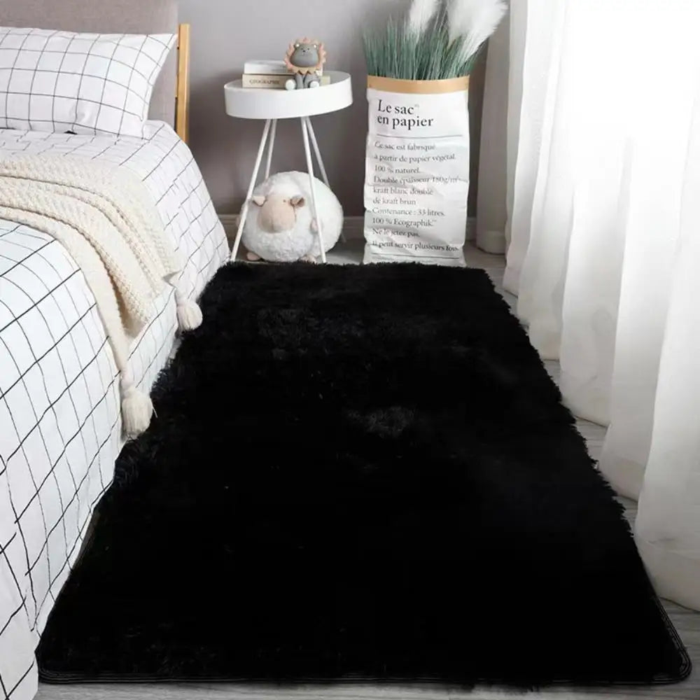 Machine Washable Shaggy Area Rug for Bedroom and Indoor Floors – Soft Non-Slip Carpet