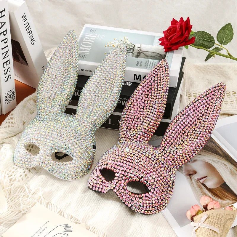 Full Diamond Animal Party Mask for Women & Men - Rabbit, Halloween, Festival