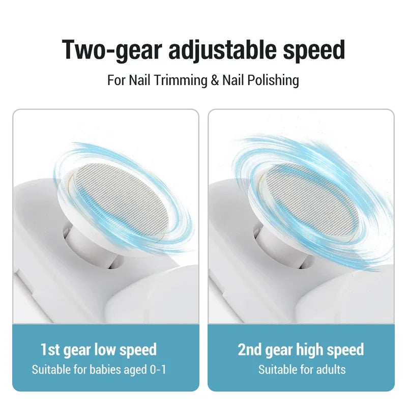 Electric Nail Clipper Manicure Set for Kids and Adults - Safe & Portable