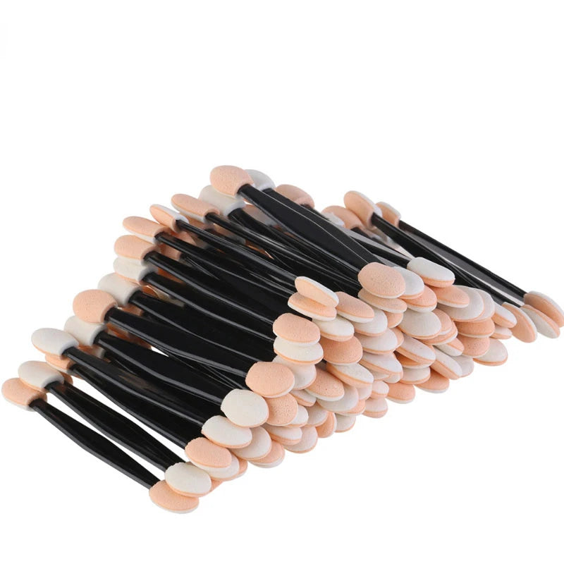 Makeup Sponges 30/50/100PCS Dual Sided Eye Shadow Brush Set Cosmetic Applicators