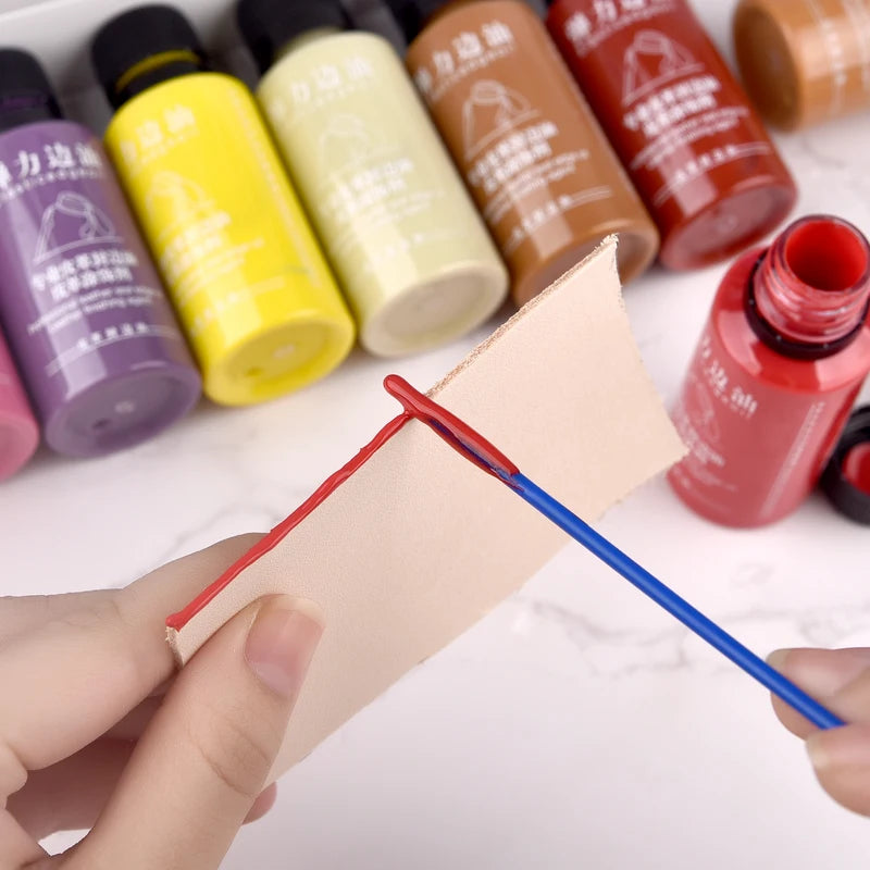 Leather Edge Repair Paint Oil Dye - 30ml Leather Edge Finish & Colorant