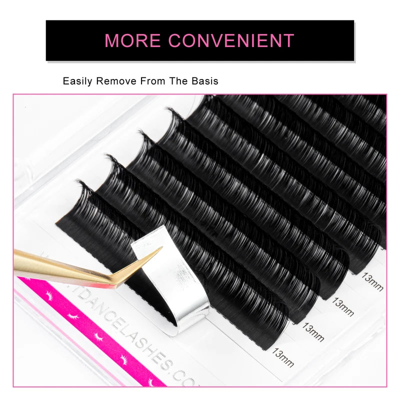 Faux Mink Eyelash Extensions for Professionals - Soft, Natural Look, Multiple Lengths & Curl Options