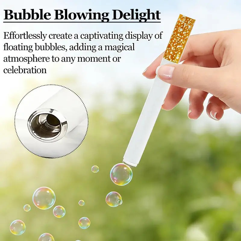 Bubble Cigarette Toy with Bubble Machine & Case - Portable Fun for Parties