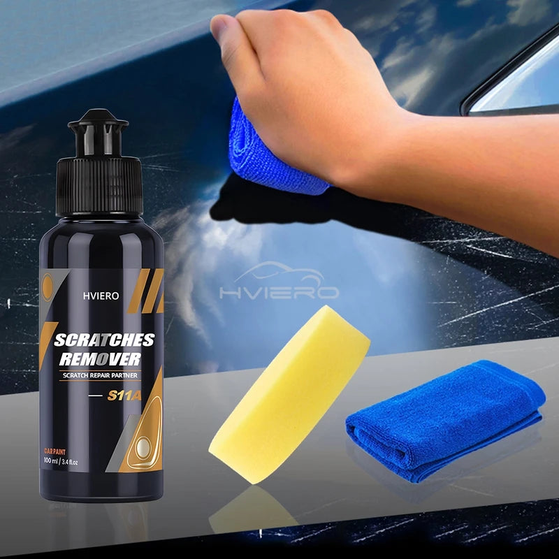 Automotive Scratch Removal Kit with Polishing Liquid Wax for Car Paint Restoration