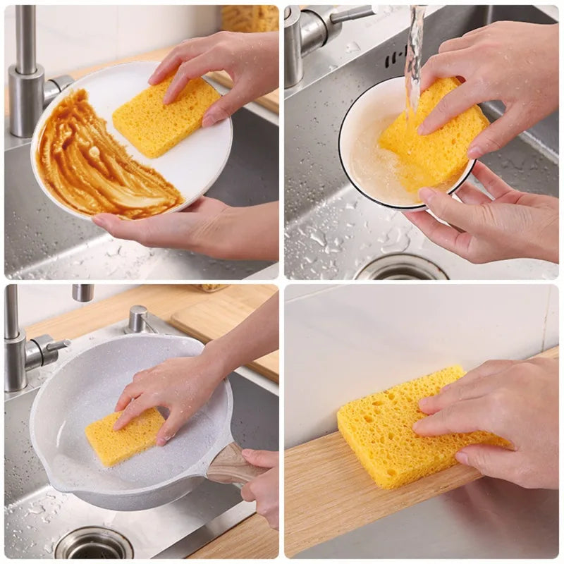 59cm Absorbent Wood Pulp Cotton Sink Sponge Pad - Cuttable Water Stopper