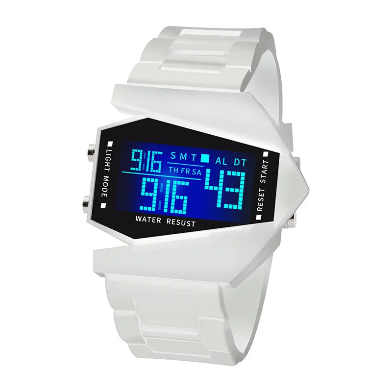 Kids Digital Sport Watch Waterproof Luminous Silicone Strap Multifunctional Alarm