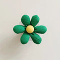 Wooden Wall Hook with Cloth Flower Decoration for Nursery & Kids Room Storage