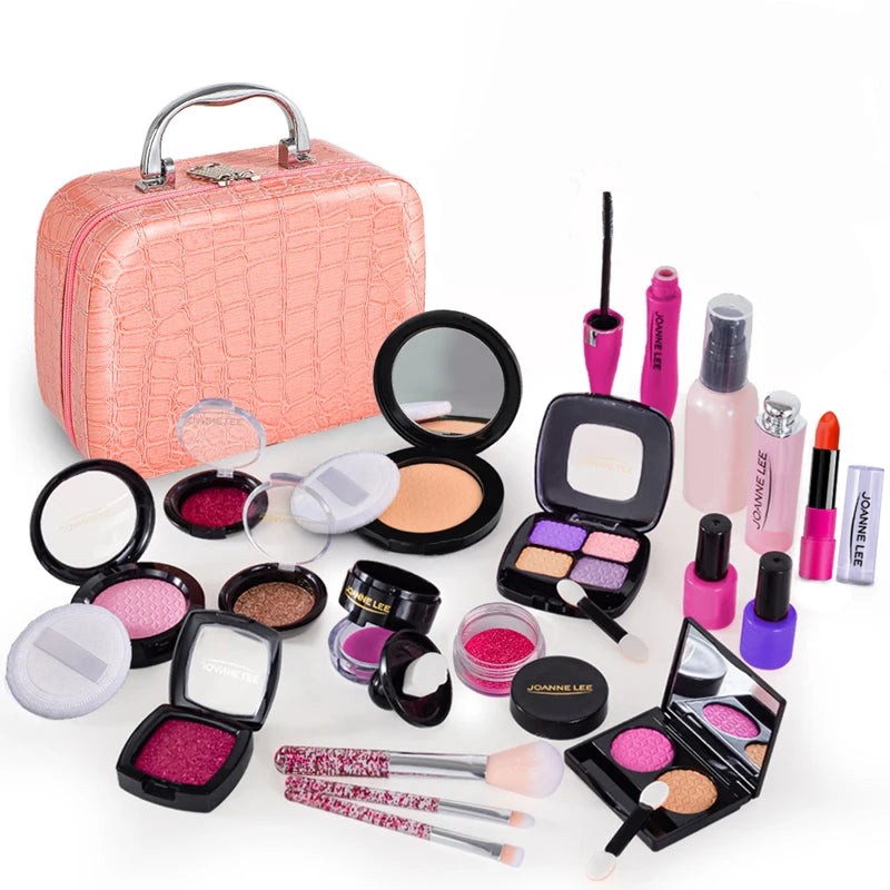Kids Pretend Makeup Set Toys for Girls Educational Play Cosmetics Kit
