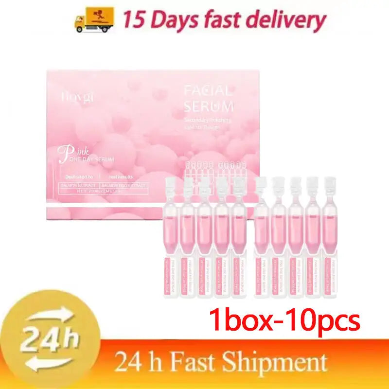 Pink One Day Facial Serum - Moisturizing, Pore Refining, Firming with Hyaluronic Acid