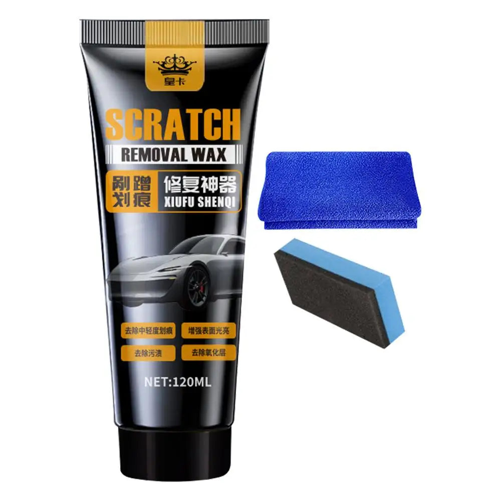 Car Scratch Repair Wax 120ml - Surface Restoration and Gloss Enhancement