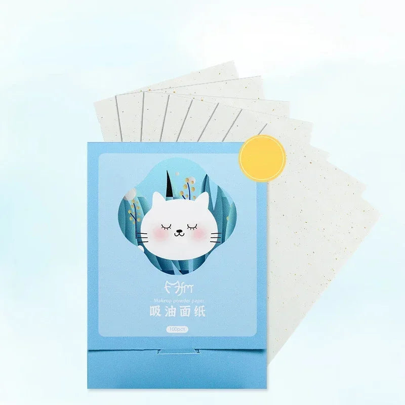 Facial Oil Blotting Papers 100pcs Set Matte Face Wipes Oil Control & Absorbing