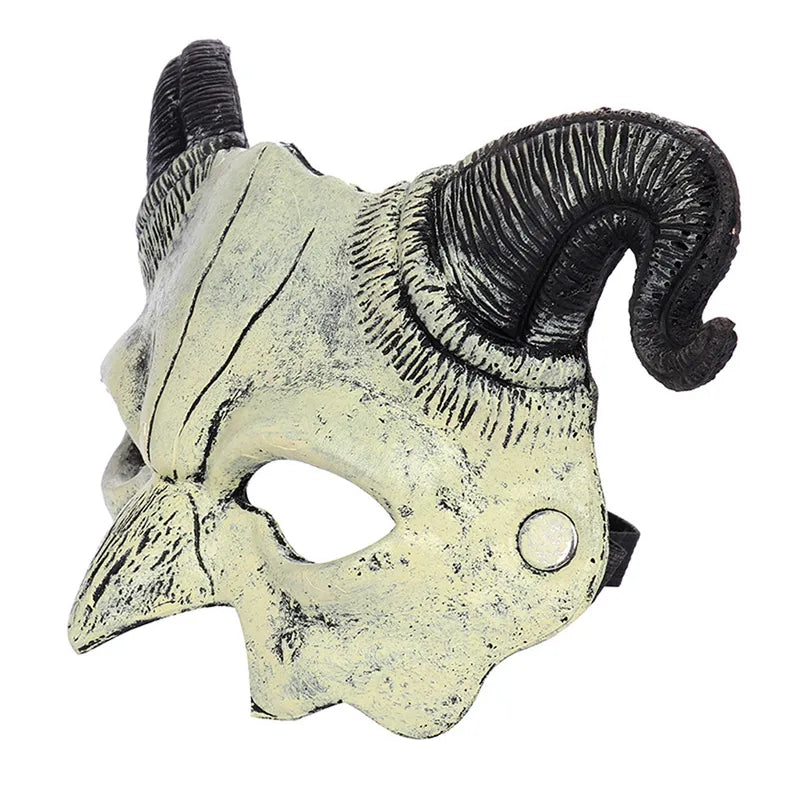 Scary Half Face Mask for Halloween Cosplay Horror Costume Unisex Mask