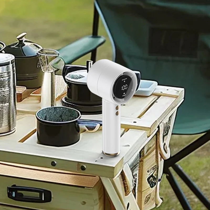 Mini Handheld Fan USB Rechargeable Portable Air Cooler Quiet High-Speed Fan for Travel Outdoor