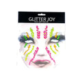 Halloween Clown Horror Face Stickers - 3D Crystal Temporary Tattoos for Cosplay & Party Decor