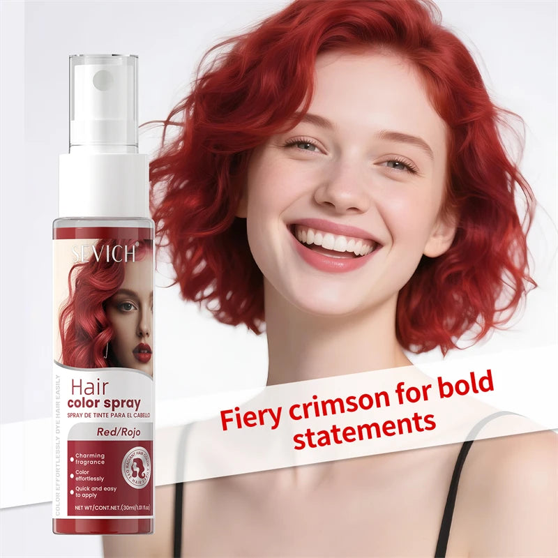 Halloween Hair Color Spray - Washable Vibrant Temporary Hair Dye in 8 Colors