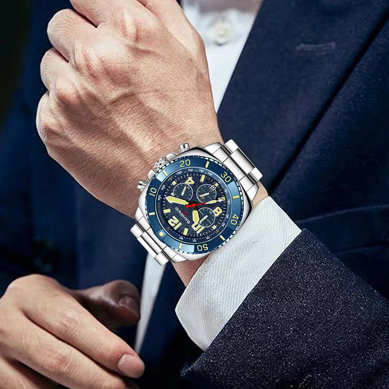 Men's Luxury Quartz Digital Watch Waterproof Casual Business Timepiece