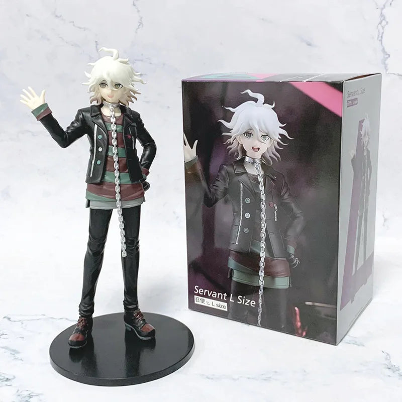 20CM Anime Danganronpa Nagito Komaeda Action Figure PVC Collectible Toy - White & Black Variants