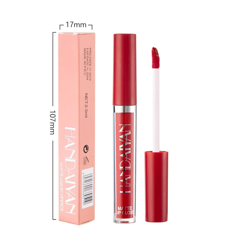 Longlasting Matte Lip Gloss - Waterproof Liquid Lipstick with Vibrant Colors