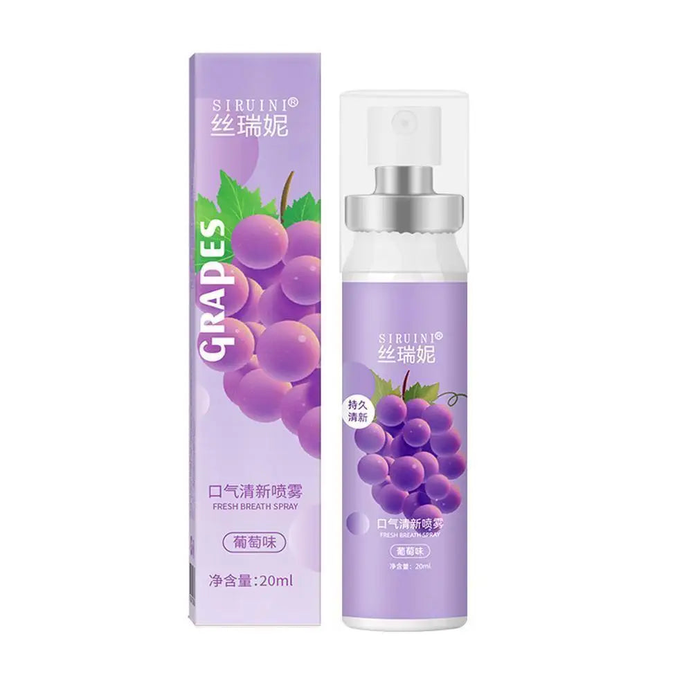 Fruity Breath Freshener Spray 20ml - Long-Lasting Mint & Fruit Flavors