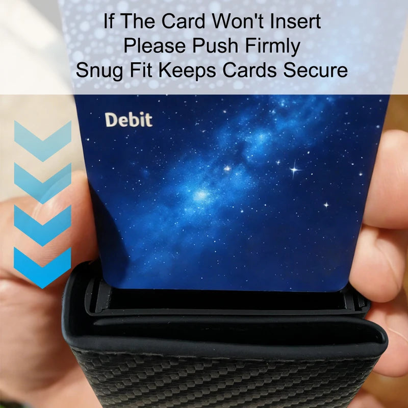 RFID Credit Card Holder Wallet for Men Slim Aluminum Minimalist Card Case
