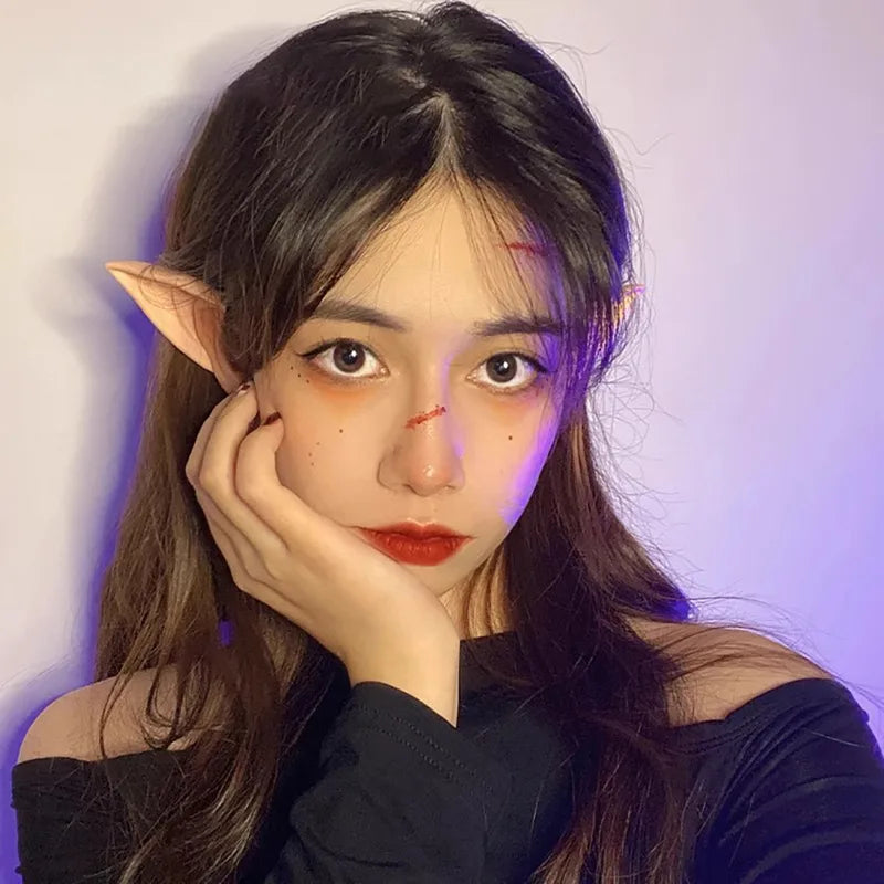 Halloween Elf Ears Latex Cosplay Costume Accessories for Fairy and Angel