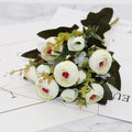 Artificial Silk Flower Decor Set with Gerbera Daisy and Rose for Wedding & Home