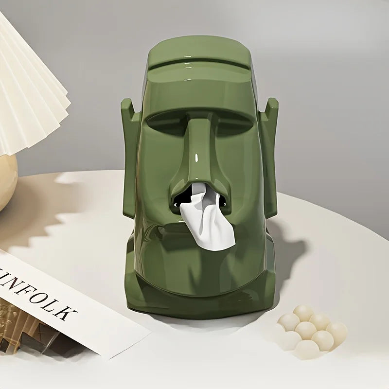 Creative Stone Figure Paper Towel Holder for Living Room & Bedroom Decor
