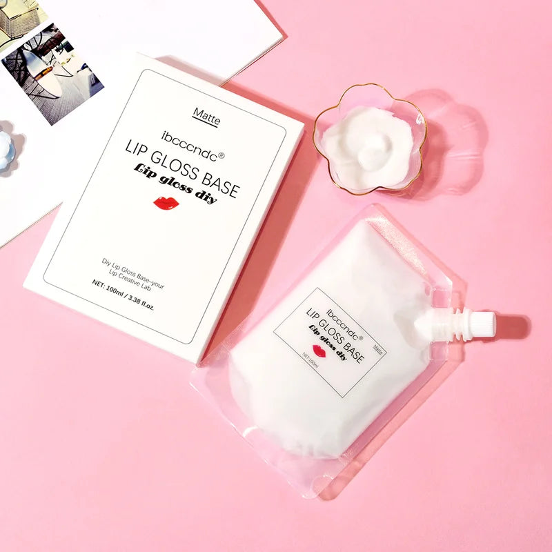 DIY Lip Gloss Base 100ml Moisturizing Non-Stick Milky White Lip Makeup