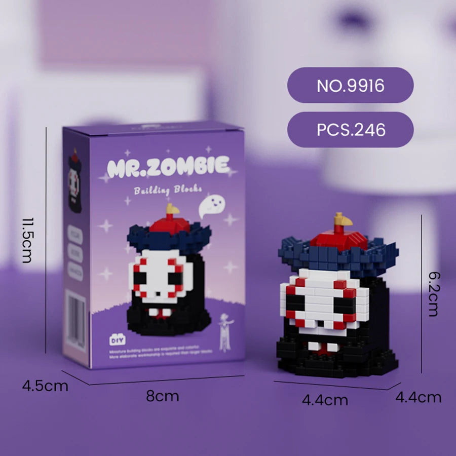 Mini Action Figures Building Blocks Set for Halloween Decorations and Kids DIY Toys