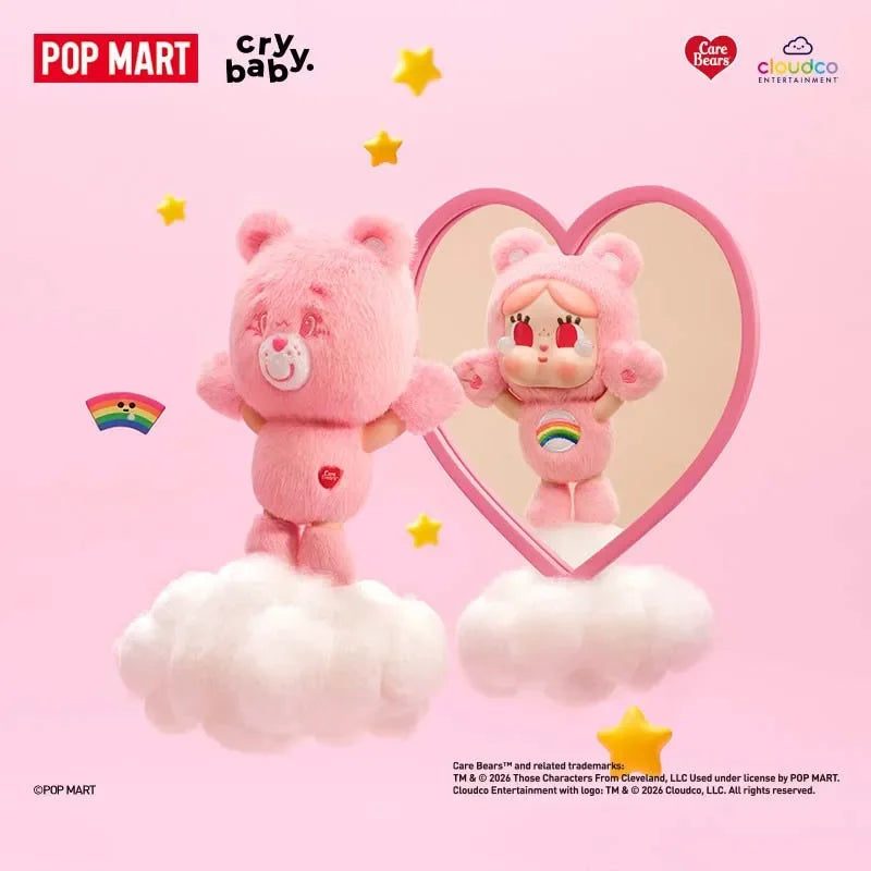 Pop Mart Crybaby Care Bears Vinyl Plush Pendant Blind Box Toy - Mystery Figure Ornament