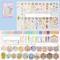 40Pcs Cartoon Sticker Book for Kids DIY The Sims 3D Scene Stickers Gift Stationery