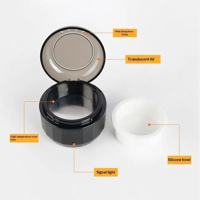 Mini Wax Heater Kit with Silicone Bowl for Hair Removal and Wax Melting