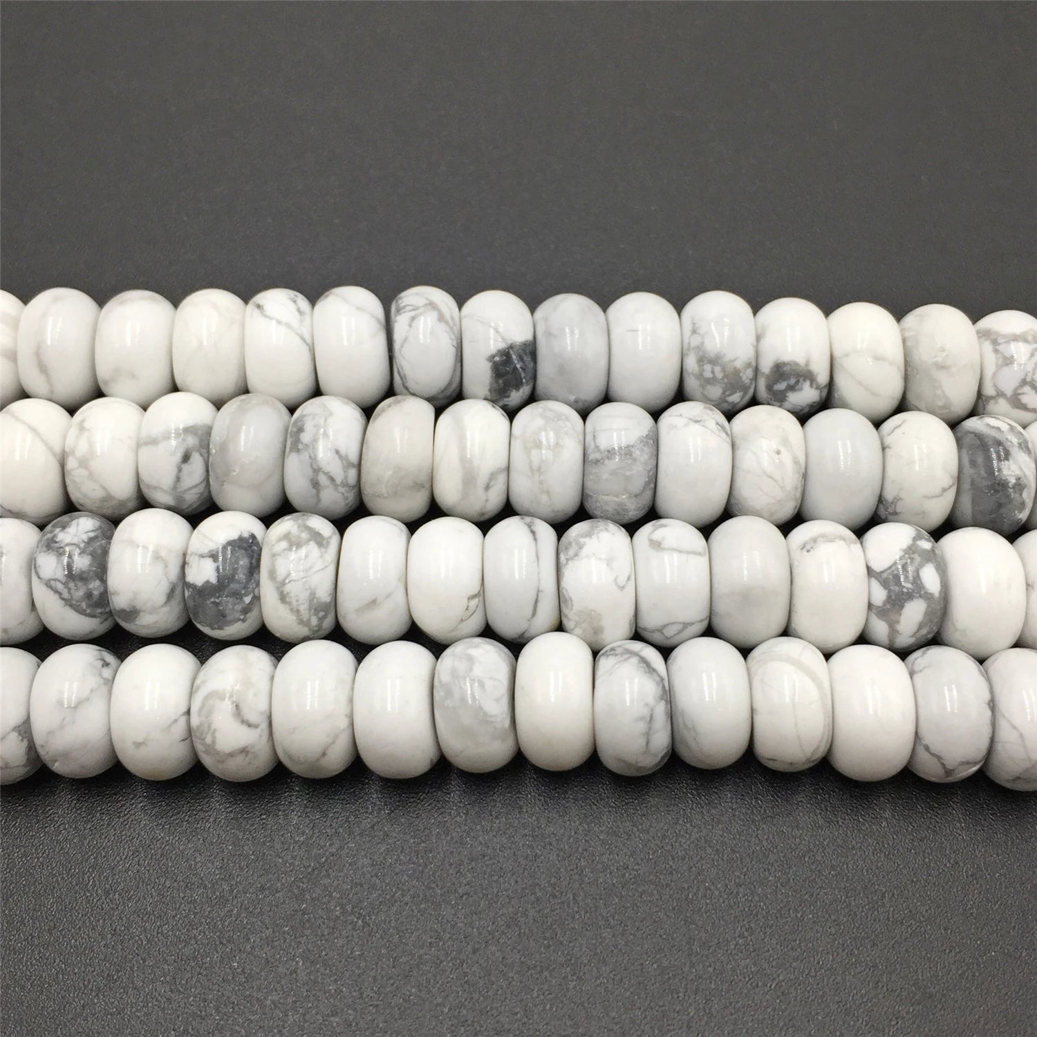Natural Stone Rondelle Beads for Jewelry Making 5x8mm - Multiple Colors
