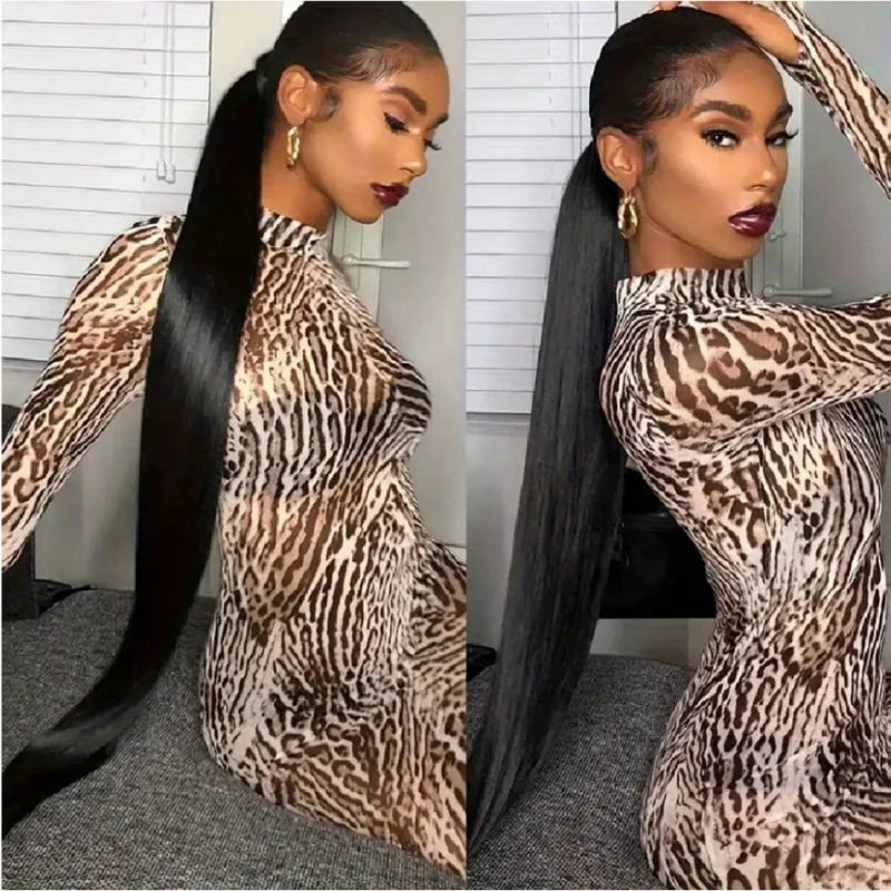 40 Inch Human Hair Wigs for Women - Lace Front, Remy Brazilian Straight Hair