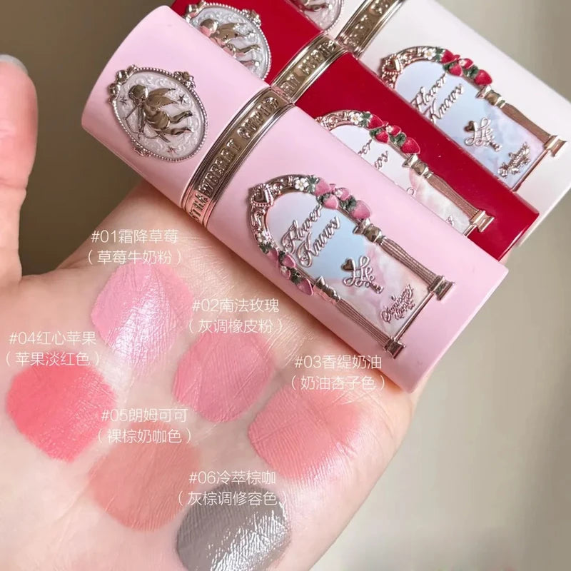 Velvet Matte Lip Cream & Blush Set - Long Lasting Lightweight Makeup