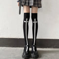 Halloween Bloodstained Bone Ghost Long Knee High Socks Cosplay Devil Girl Stockings