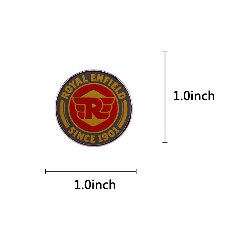 Retro Logo Badge Enamel Pin Button - Cute Badge Land