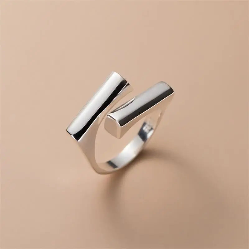 Geometric Cuff Finger Rings for Women Girls Elegant Fashion Jewelry Gift